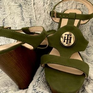 Olive Tommy Hilfiger Wedges